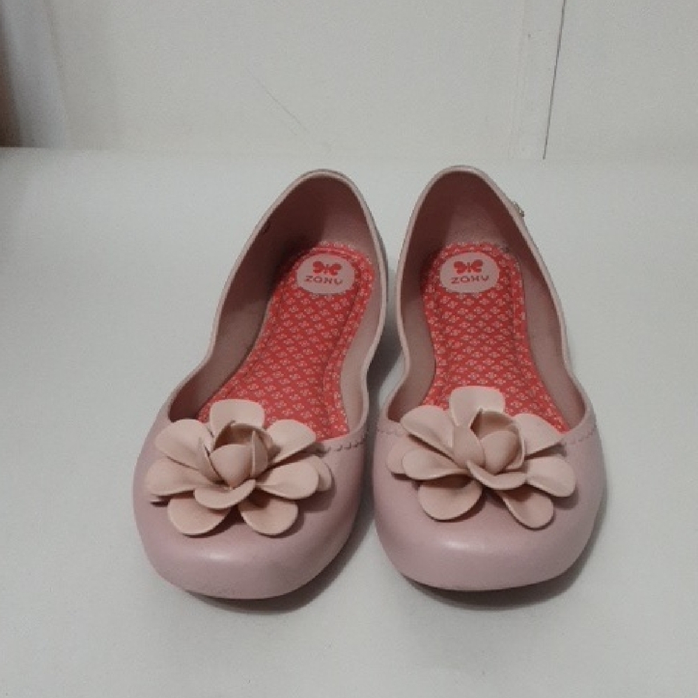 ZAXY Star V‎ Slip On Pink  Blossom with Floral Accent Flat Slip On